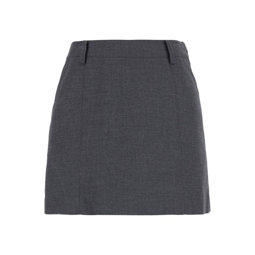 Dunst Women Mini Skirt With Gray Details And Tech Fabric, Gray Color, Woman